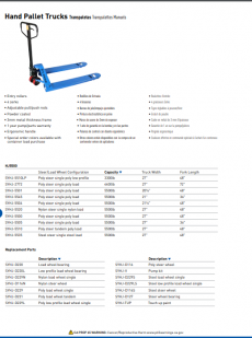 manual PALLET JACK BROCHURE IMAGE